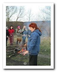 Галина Ладная в Сабурово. Проведение обряда очищения земли